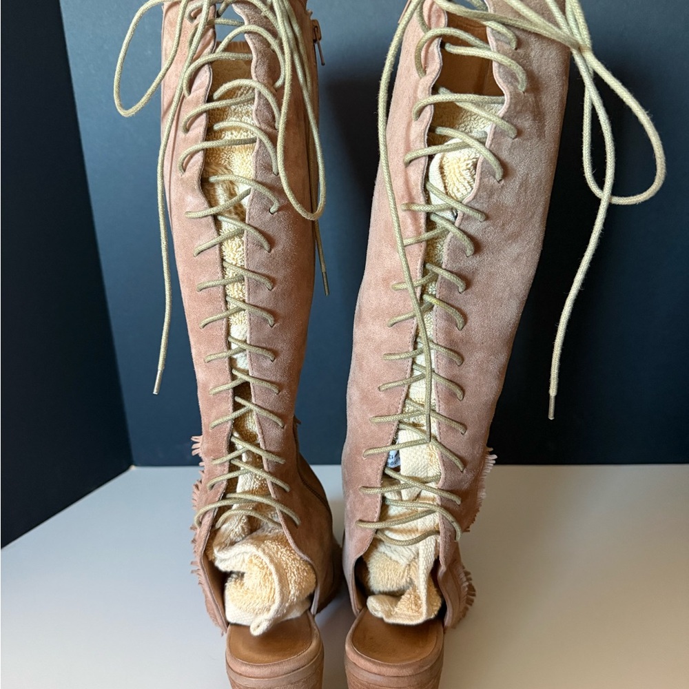 Sundance Corsica Boot Sandal, Camel, Size 39 - Picture 8 of 13